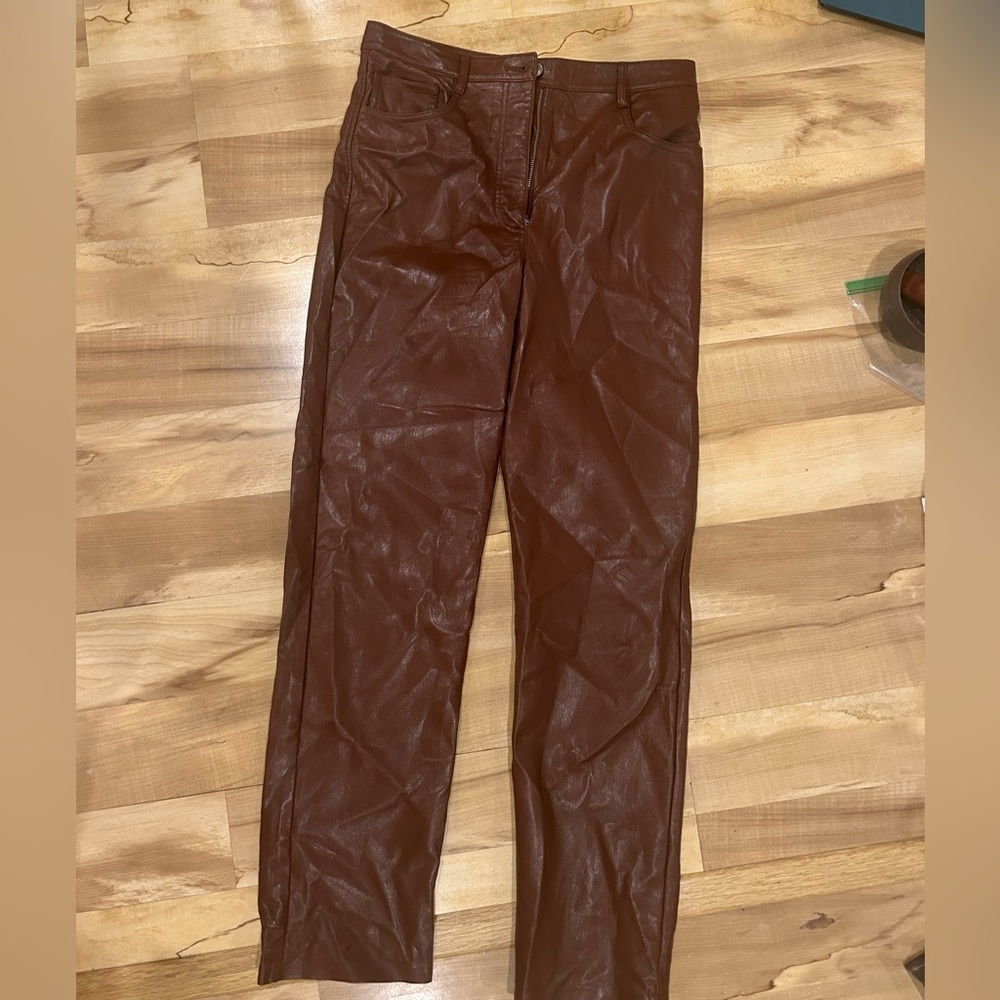 Brown Leather Pants
